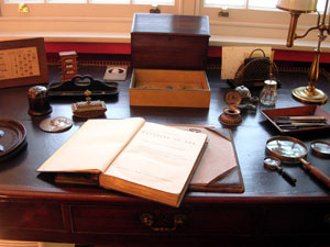 Thomas Hardy's Study, as shown in the Dorset County Museum